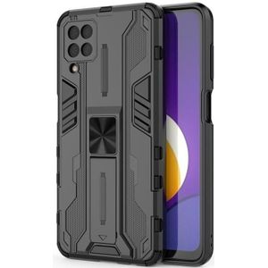 For Samsung Galaxy M12 Supersonic PC + TPU Shock-proof Protective Case with Holder(Black)