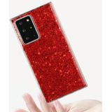 Voor Samsung Galaxy S21 5G Glitter Pailletten Epoxy TPU Telefoon Case (Roze)