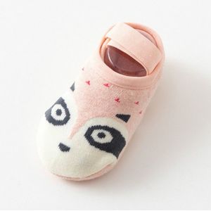 Baby Socks Newborn Cartoon Terry Cotton Children Autumn Winter Non-slip Socks  Size:M(Pink Dog)