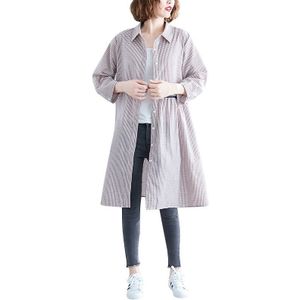 Large Size Loose Looking Thin Western Style Mid-length Shirt (Color:As Shown Size:XXL)