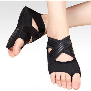 A Pair Fitness Soft-Soled Lightweight Non-Slip Yoga Shoes Five-Finger Dance Shoes  Size: 37 / 38(Black)
