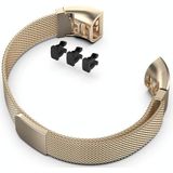 Voor Huawei Band 3 Pro / 4 Pro Milanese vervangende riem Watchband (Champagne Gold)