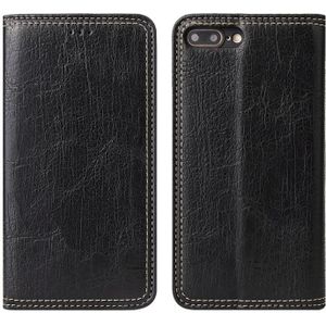 For iPhone 7 / 8 Retro Tree Bark Texture PU Magnetic Horizontal Flip Leather Case with Holder & Card Slots & Wallet(Black)
