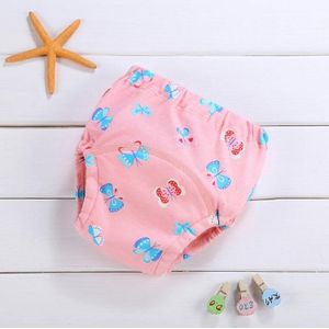 Baby Cotton Washable Four-layer Gauze Diaper  Suitable Height:80 Yards(Butterfly)