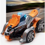 Alloy Katapult 2 in 1 Launcher Motorcycle Model Cool Children Toy (Orange)