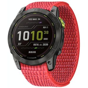 Voor Garmin Fenix 7X klittenband nylon horlogeband