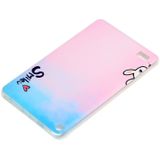 Voor Amazon Kindle Fire 7 2019/2017 Painted TPU Tablet Case (Smile)