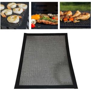 Barbecue Heat Resistant Non-stick Grilling Mesh BBQ Baking Mat  Size: 40 x 30cm