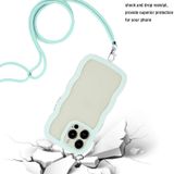 Lanyard Candy Color Wave TPU Clear PC-telefoonhoesje voor iPhone 13 Pro