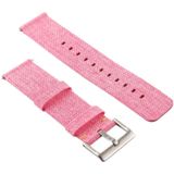 Simple Fashion Canvas Wrist Strap for Fitbit Versa / Versa 2(Pink)