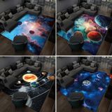 3D Visual Cartoon Cosmic Planet Living Room Carpet  Size: 60x90cm(Cosmic Planet 2)