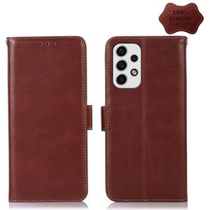 Voor Samsung Galaxy A23 4G Crazy Horse Top Layer Cowhide Lederen telefoonhoesje