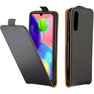 For Galaxy A70s / A70 Business Style Vertical Flip TPU Leather Case  with Card Slot(Black)