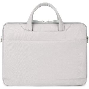 For 13.3-14 inch Laptop Multi-function Laptop Single Shoulder Bag Handbag(Grey)