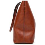Fashion PU Leather Ladies HandBags Women Messenger Bags Crossbody Shoulder Bag(Coffee)