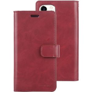 For iPhone 11 Pro MERCURY GOOSPERY MANSOOR Horizontal Flip Leather Case with Holder & Card Slots & Wallet(Wine)