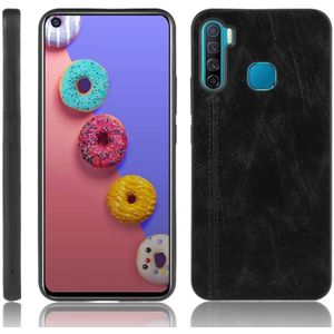 For Infinix S5 / S5 Lite/ X652 Shockproof Sewing Cow Pattern Skin PC + PU + TPU Case(Black)