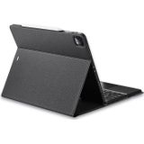 DUX DUCIS Bluetooth Keyboard Leather Case with Touchpad & Smart Sleep Function For iPad Pro 12.9 inch 2021 / 2020(Black)