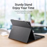 DUX DUCIS Bluetooth Keyboard Leather Case with Touchpad & Smart Sleep Function For iPad Pro 12.9 inch 2021 / 2020(Black)