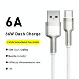 Baseus CAKF000102 Cafule Series 66W USB to USB-C / Type-C Metal Data Cable  Cable Length:1m(White)