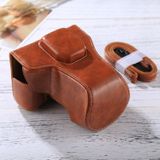 Full Body Camera PU Leather Case Bag with Strap for FUJIFILM XT10 / XT20 (16-50mm / 18-55mm Lens)(Brown)