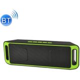 SC208 Multifunctional Card Music Playback Bluetooth Speaker  Support Handfree Call & TF Card & U-disk & AUX Audio & FM Function(Green)