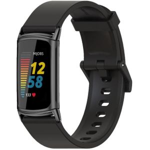 Voor Fitbit Charge 5 Mijobs Soft Silicone Watch Band