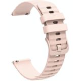 Voor Amazfit GTR 47 mm 22 mm golvende gestippelde siliconen horlogeband in effen kleur