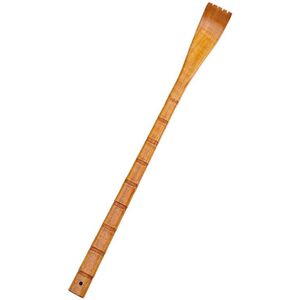 BQR01 Back Scratcher Lange Handvat Houten Massage Scratcher  Style: Square Nature Color