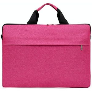 Portable Notebook Bag Multifunctional Waterproof and Wear-Resistant Single Shoulder Computer Bag  Size: 13 inch(Pink)