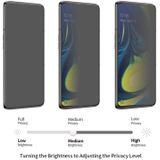 DIDIT Hat-Prince 0.26 mm 9u 2.5 D Privacy Anti-Glare getemperd glas film voor Galaxy A80