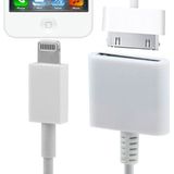 15cm 8 Pin Male naar 30 pins Female adapterkabel  voor iPhone 6 / 6 Plus  5 / 5S / 5C  iPad mini 1 / 2 / 3  iPad Air  iTouch 5  iPod Nano 7(White)