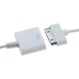 15cm 8 Pin Male naar 30 pins Female adapterkabel  voor iPhone 6 / 6 Plus  5 / 5S / 5C  iPad mini 1 / 2 / 3  iPad Air  iTouch 5  iPod Nano 7(White)