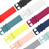 Voor Samsung Gear Sport 20 mm effen kleur zachte siliconen horlogeband
