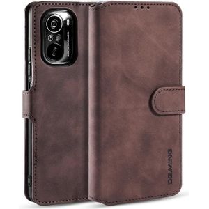For Xiaomi Redmi K40 DG.MING Retro Oil Side Horizontal Flip Leather Case with Holder & Card Slots & Wallet(Coffee)
