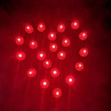 100 PCS ronde Flash Ball LED ballon lichten Mini Flash lichtgevende lampen lantaarn Bar kerst bruiloft Feestdecoratie lichten (rood)