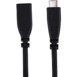 50cm USB-C / Type-C 3.1 Male to USB-C / Type-C Female Connector Adapter Cable  For Galaxy S8 & S8 + / LG G6 / Huawei P10 & P10 Plus / Oneplus 5 / Xiaomi Mi6 & Max 2 /and other Smartphones(Black)