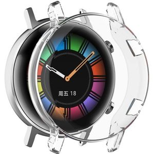 For Huawei Watch GT2 42mm Full Coverage Watch Protective Case with Screen(Transparent White)