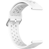 22mm Universal Sport Silicone Replacement Wrist Strap(White)