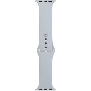For Apple Watch Series 6 & SE & 5 & 4 40mm / 3 & 2 & 1 38mm Silicone Watch Replacement Strap  Short Section (female)(Blue Grey)
