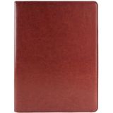 Office Supplies Business Style Leather Document Folder with 30-pages A4 Note Pad & Calculator (Light Brown)