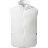 Refrigeration Heatstroke Prevention Outdoor Ice Cool Vest Overalls with Fan  Size:XL(White)
