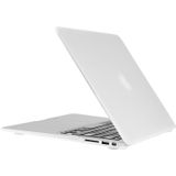 ENKAY for Macbook Air 11.6 inch (US Version) / A1370 / A1465 Hat-Prince 3 in 1 Frosted Hard Shell Plastic Protective Case with Keyboard Guard & Port Dust Plug(White)