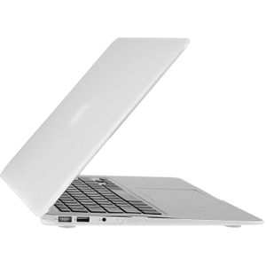 ENKAY for Macbook Air 11.6 inch (US Version) / A1370 / A1465 Hat-Prince 3 in 1 Frosted Hard Shell Plastic Protective Case with Keyboard Guard & Port Dust Plug(White)