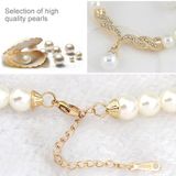 3 in 1 Bridal Accessories Lady Classic Fashion Bead Earring Necklace Jewelry Set