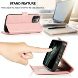 Retro Magnetic Closing Clasp Horizontale Flip Lederen case met Houder & Card Slots & Photo Frame & Wallet Voor iPhone 12 Pro Max (Rose Gold)