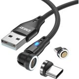ENKAY 3A USB naar Type-C / 8-pins magnetische 540 graden roterende snellaadkabel  lengte: 2m