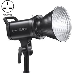 Godox SL100BI 100W 2800-6500K LED Light Studio Continu Foto Videolicht (UK-stekker)