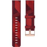 20mm Stripe Weave Nylon Wrist Strap Watch Band for Huami Amazfit GTR 42mm / GTS / BIP / BIP Lite(Red)