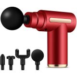 Fascia Gun Pocket Electric Shock Gun  Muscle Massage Gun  Specification: Classic Mini (Red)